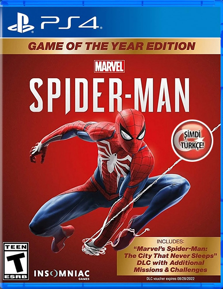 Marvels Spider-Man GOTY Edition PS4 Türkçe Yama